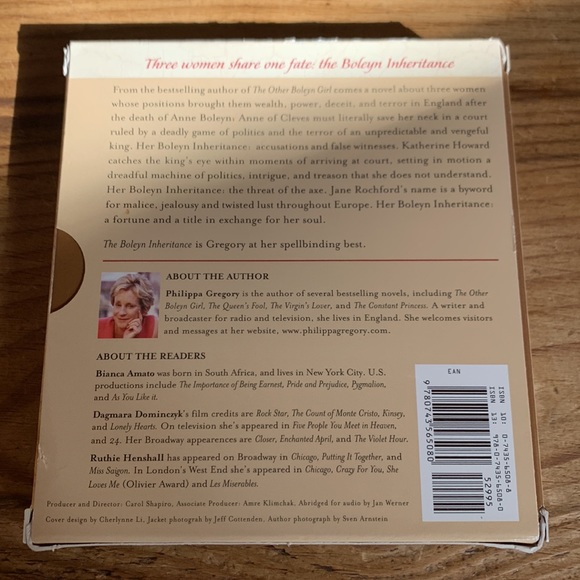 “The Boleyn” by Philippa Gregory CD audiobooks. 5 CDs/6 hours - Picture 2 of 8